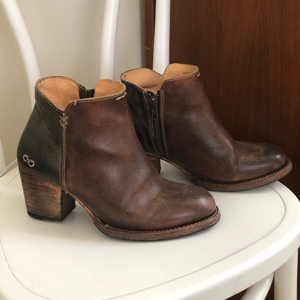 Bed Stu Ankle Boots Yell Brown 2-tone Cobbler